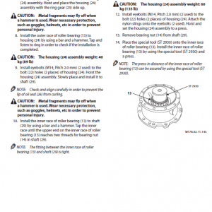 Hitachi Zx140-5b Excavator Service Manual