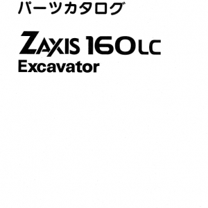 Hitachi Zaxis 160lc And Zaxis 180lc Excavator Service Manual