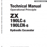 Hitachi Zx190lc-5b And Zx190lc-6 Excavator Service Manual