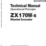 Hitachi Zx170w-6 Wheeled Excavator Service Manual