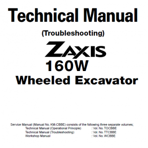 Hitachi Zx160w Wheeled Excavator Service Manual