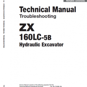 Hitachi Zx160lc-5a And Zx160lc-5b Excavator Service Manual