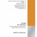 Case CX36B Excavator Service Manual