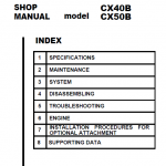 Case Cx40b And Cx50b Excavator Service Manual