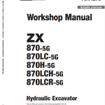 Hitachi Zx870-5g Excavator Service Manual