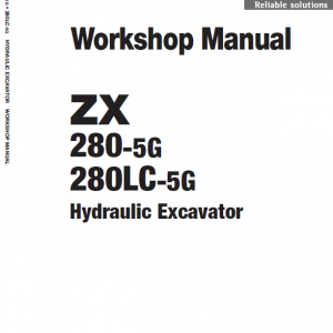 Hitachi Zx280-5g And Zx280lc-5g Zaxis Excavator Manual