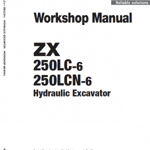 Hitachi Zx250lc-6 And Zx250lcn-6 Zaxis Excavator Manual