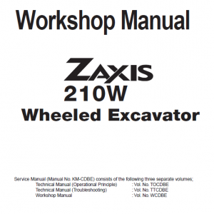 Hitachi Zx210w Zaxis Excavator Manual