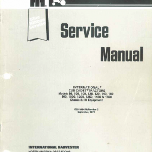 Cub Cadet 800, 1000, 1200, 1250, 1450 And 1650 Service Manual