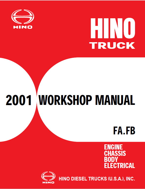 Hino Truck FA4J, FB4J Year 2001 Repair Manual (FA, FB)