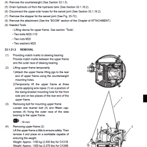 Case Cx31b And Cx36b Excavator Service Manual