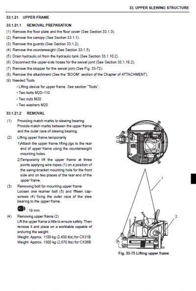 Case CX36B Excavator Service Manual