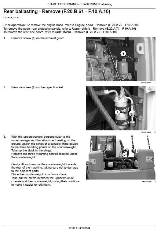 Case Cx75sr And Cx80 Excavator Service Manual