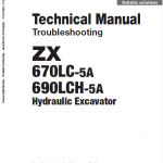 Hitachi Zx670lc-5a And Zx690lch-5a Excavator Manual
