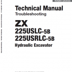 Hitachi Zx225uslc-5b And Zx225usrlc-5b Zaxis Excavator Manual