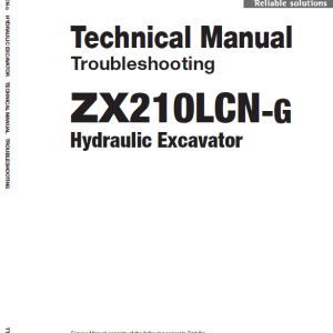 Hitachi Zx210lcn-g Zaxis Excavator Manual