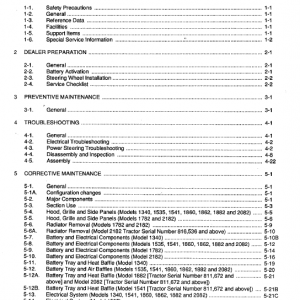 Cub Cadet 1860, 1862 And 1882 Service Manual