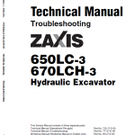 Hitachi Zx650lc-3 And Zx670lch-3 Excavator Manual
