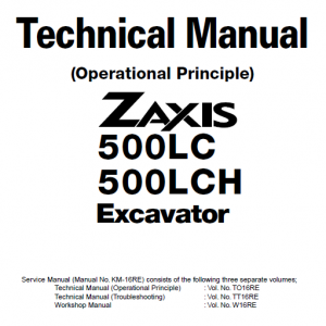 Hitachi Zx500lc And Zx500lch Excavator Service Manual