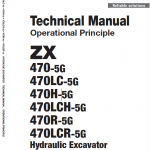Hitachi Zx470-5g Excavator Service Manual