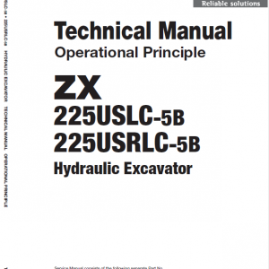 Hitachi Zx225uslc-5b And Zx225usrlc-5b Zaxis Excavator Manual