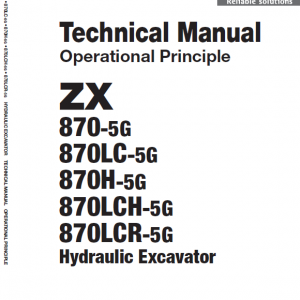 Hitachi Zx870-5g Excavator Service Manual