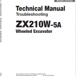 Hitachi Zx210w-5a Zaxis Excavator Manual