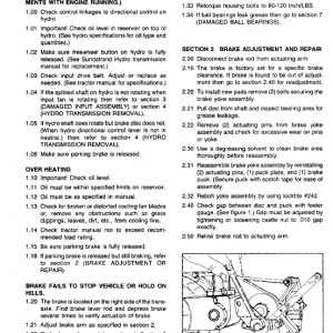 Cub Cadet 1220, 1315, 1320, 1405, 1415, 1420 Tractor Service Manual