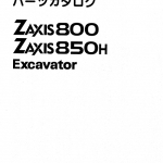Hitachi Zx800 Zaxis Excavator Service Manual