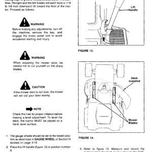 Cub Cadet 1220, 1315, 1320, 1405, 1415, 1420 Tractor Service Manual