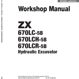 Hitachi Zx670lc-5b And Zx690lch-5b Excavator Manual