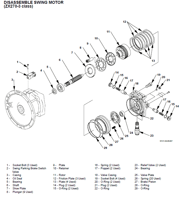 Hitachi Zaxis Zx200-3, Zx240-3 And Zx270-3 Excavator Manual
