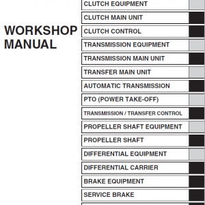 Hino Truck 2016 Conventional Service Manual
