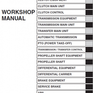 Hino Truck 2018 Conventional Service Manual