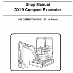 Doosan Dx19 Excavator Service Manual