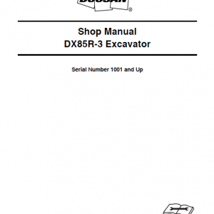 Doosan Dx85r-3 Excavator Service Manual