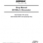 Doosan Dx160lc-3 Excavator Service Manual