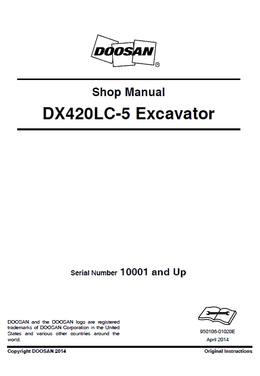 Doosan Dx420lc-5 Excavator Service Manual