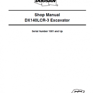 Doosan Dx140lcr And Dx140lcr-3 Excavator Service Manual