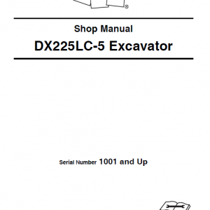 Doosan Dx225lc-3 And Dx255lc-5 Excavator Service Manual