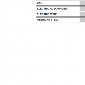 Hino Truck 2015 Conventional Service Manual