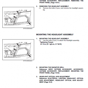 Hino Truck 2018 Coe Hev Service Manual