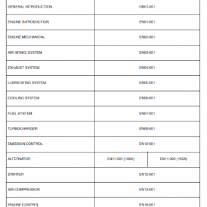 Hino Truck 2005 Service Manual