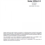 Daewoo Solar S255lc-v Excavator Service Manual