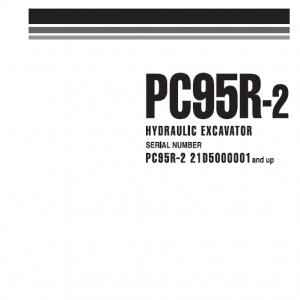 Komatsu Pc95r-2 Excavator Service Manual