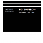 Komatsu Pc138uslc-10 Excavator Service Manual