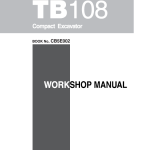 Takeuchi Tb108 Compact Excavator Service Manual