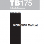 Takeuchi Tb175 And Tb175w Excavator Service Manual