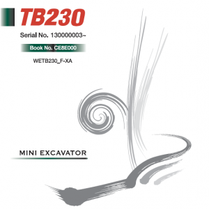 Takeuchi Tb230 Compact Excavator Service Manual