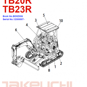 Takeuchi Tb23r Excavator Parts Manual